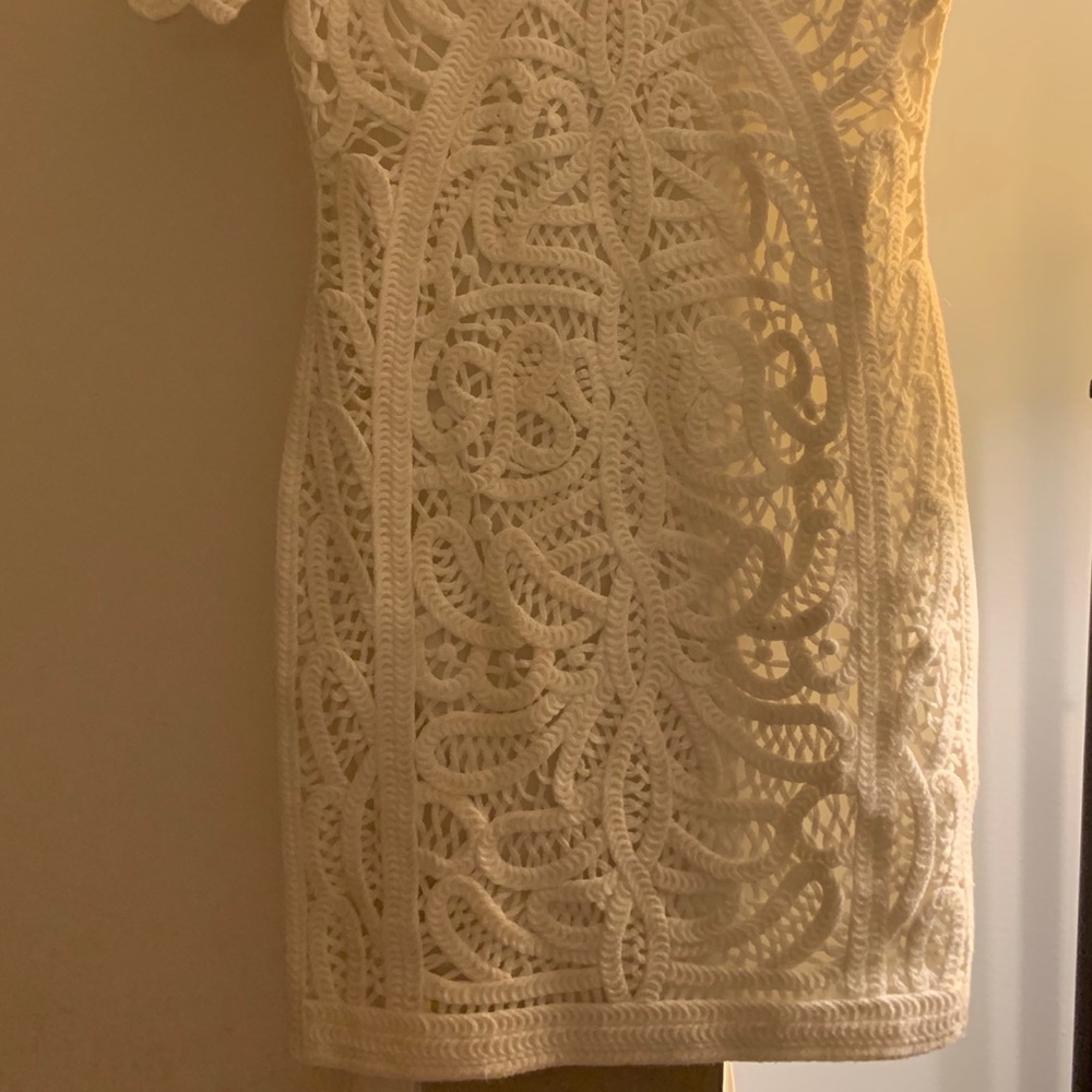 French Connections Cream Dress - Picture 2 of 4